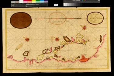 Kaart van de Baai van Darien